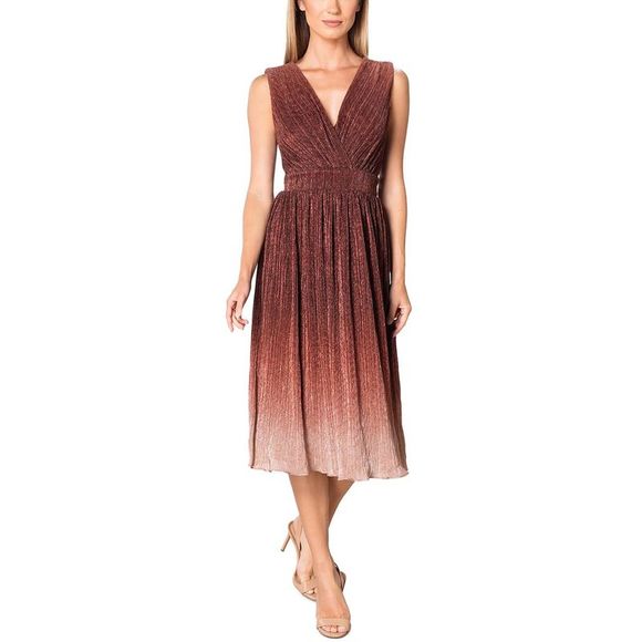 Dress The Population Dresses & Skirts - Dress The Population Womens Ellery Red Ombre Cocktail and Party Dress NWT
